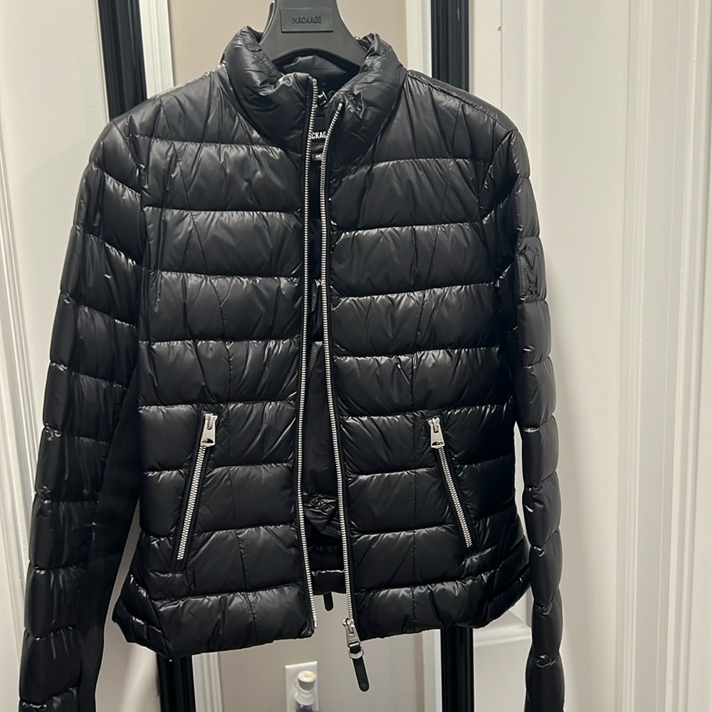 Authentic Mackage lightweight down jacket worn twice looks brand new
